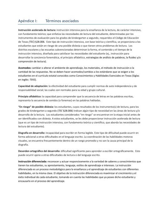 MANUAL SOBRE LA DISLEXIA - Region 17