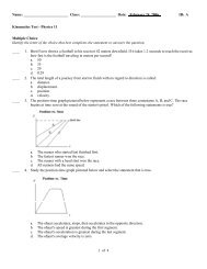 ExamView Pro - kinematics3.tst