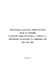 Strategija razvoja zdravstvene nege in oskrbe v ... - zbornica-zveza