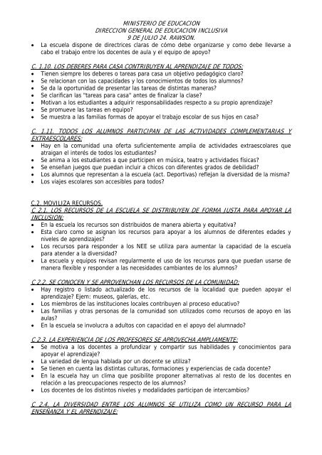 ministerio de educacion direccion general de educacion inclusiva 9