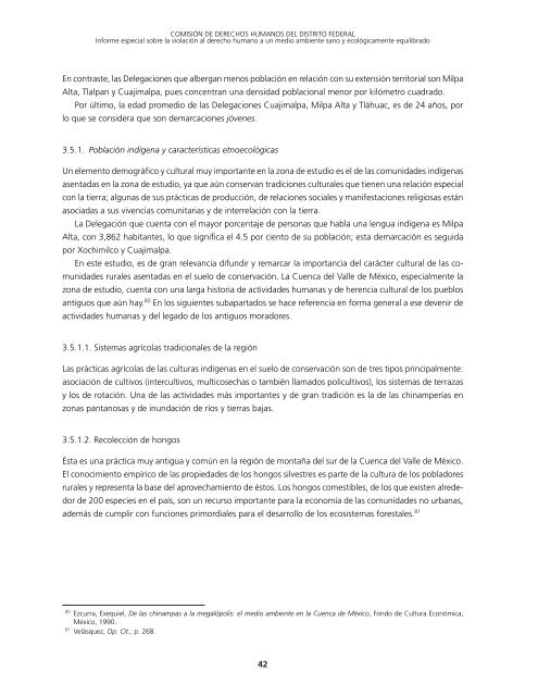 informe CDH DF suelo conservación - Procuraduría General de ...