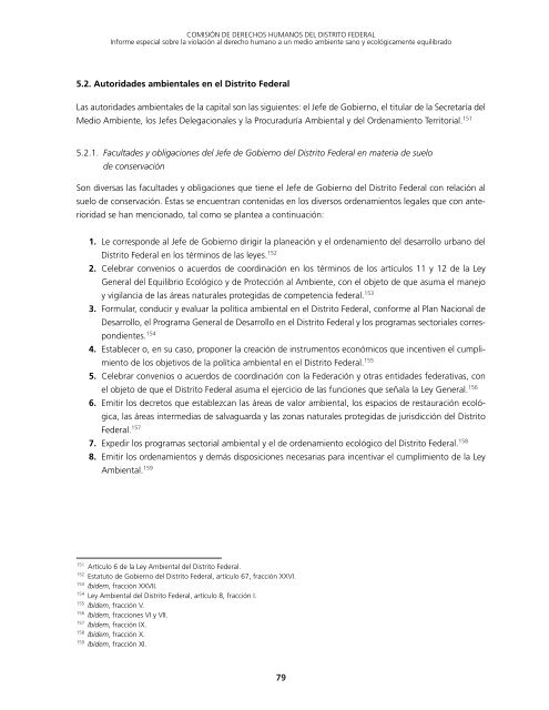 informe CDH DF suelo conservación - Procuraduría General de ...