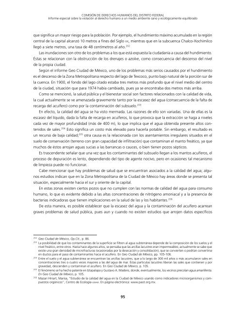 informe CDH DF suelo conservación - Procuraduría General de ...