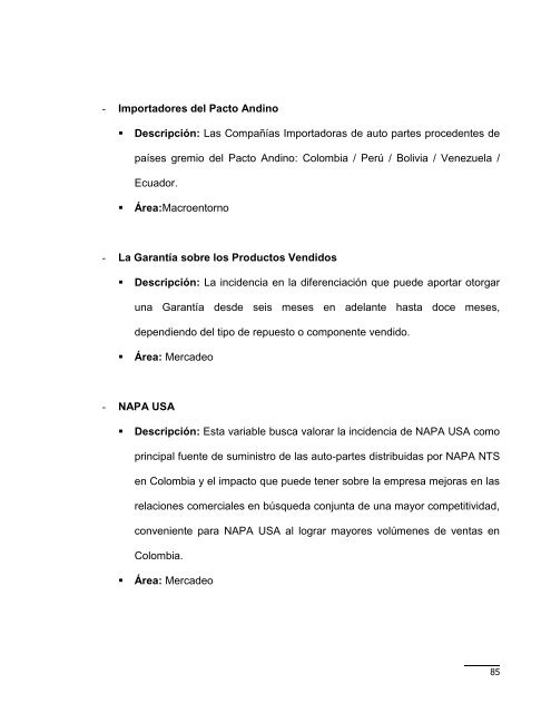 PLAN PROSPECTIVO ESTRATÉGICO 2012 DE NAPA-NTS UNA ...