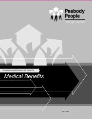 Medical Benefits - Patriot Coal