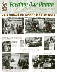 Saturday, April 20, 2013 - Hawaii Foodbank