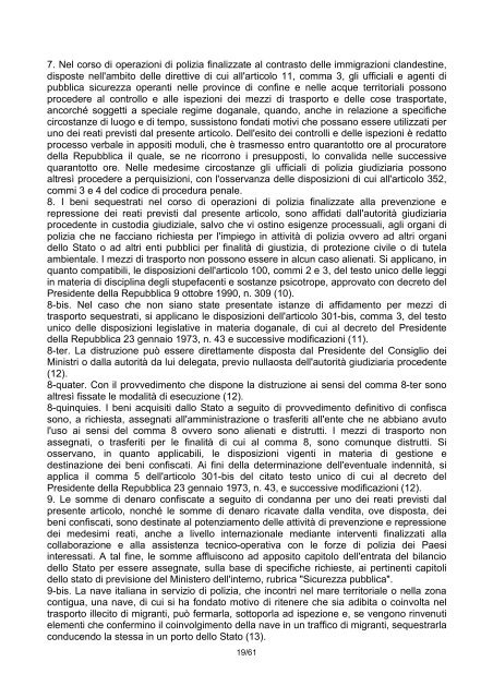 DECRETO LEGISLATIVO 25 luglio 1998, n. 286 ... - Governo Italiano