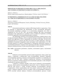 HODNOTENIE ENVIRONMENTÃLNEHO SPRÃVANIA SA ...