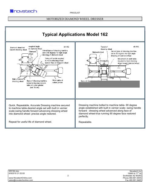 Machine Model 162 - Novatech Inc.