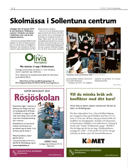 Sollentunajournalen nr 8 2009 - Sollentuna kommun