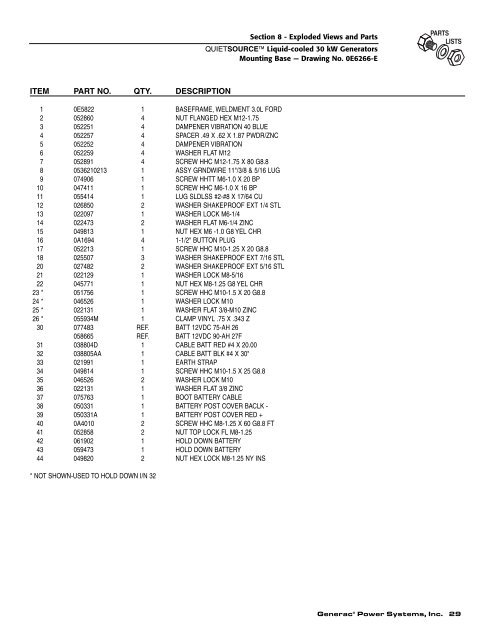 Models 4917-2 - Generac Parts