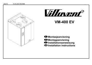 Se koblingsboks i aggregat. Se kopplingsbox i ... - Systemair