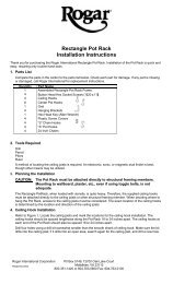 Rectangle Pot Rack Hanging Instructions - Pot Racks