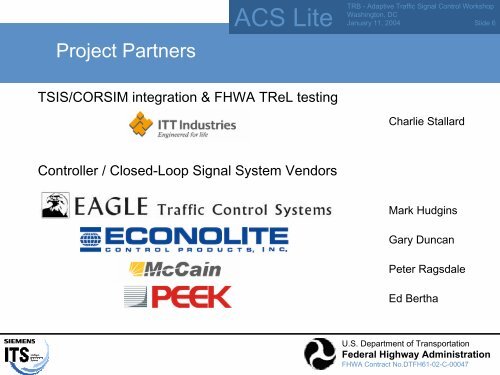 ACS Lite Project Overview - Traffic Signal Systems Committee