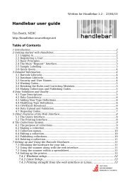 Handlebar user guide