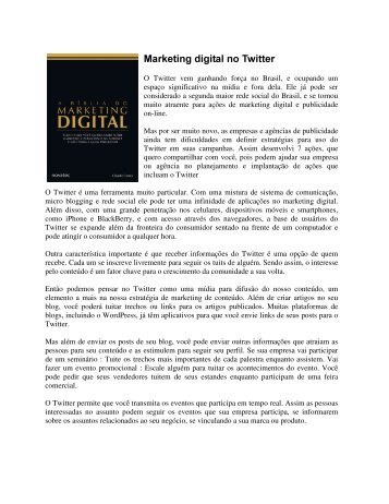 Marketing digital no Twitter - Claudio Torres â Marketing Digital e ...