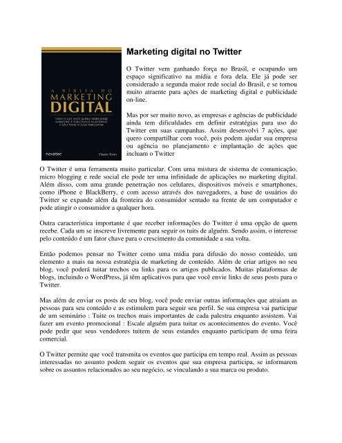 Como usar o Twitter na estratégia de marketing