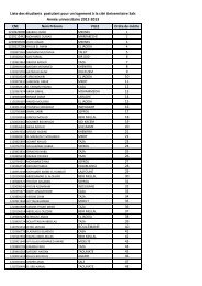 Liste des Ã©tudiants de l'EST demandant logement Ã  la citÃ© ...