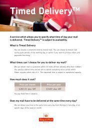 download, print and complete the Timed Delivery ... - Royal Mail