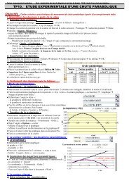 tp10. Ã©tude expÃ©rimentale d?une chute parabolique