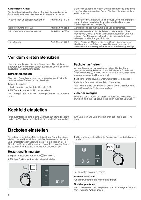 Einbauherd HEA23T1.1 - Moebelplus GmbH