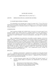 Reorganización de la Secretaria General - Resdal