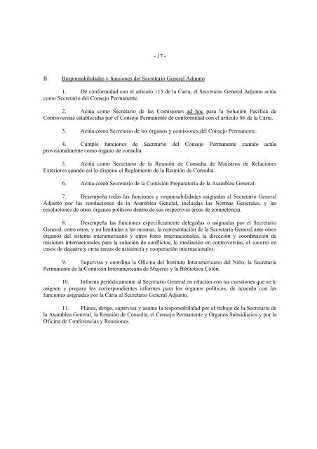 Reorganización de la Secretaria General - Resdal