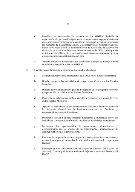 Reorganización de la Secretaria General - Resdal