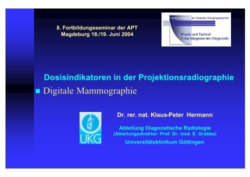 Digitale Mammographie