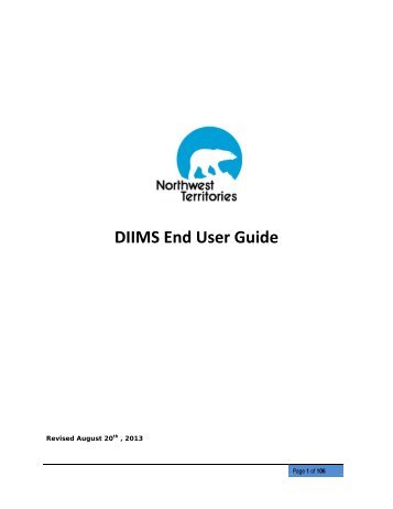 DIIMS End User Guide - Department of Public Works and Services