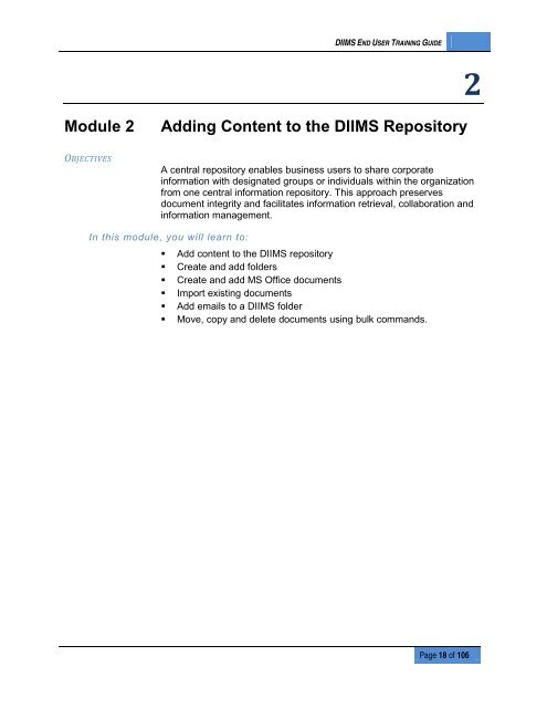 DIIMS End User Guide - Department of Public Works and Services