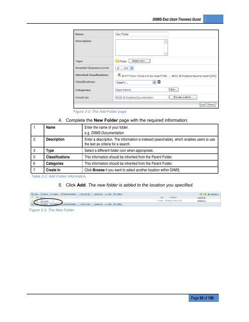 DIIMS End User Guide - Department of Public Works and Services