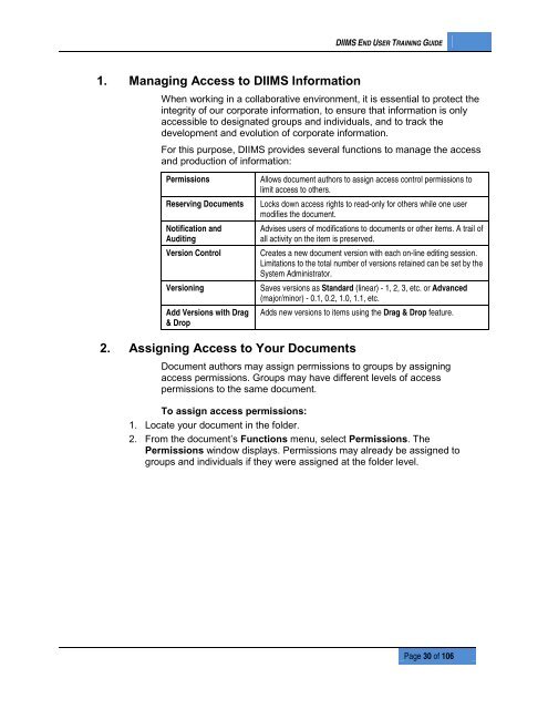 DIIMS End User Guide - Department of Public Works and Services