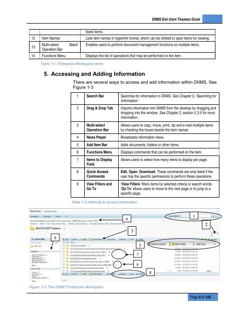 DIIMS End User Guide - Department of Public Works and Services