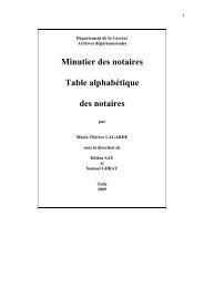 Minutier des notaires. Table alphabÃ©tique.pdf - Archives ...