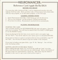 Neuromancer Reference Card - Virtual Apple