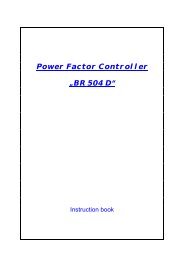 Power Factor Controller âBR 504 Dâ - Ebehako-Electronic GmbH