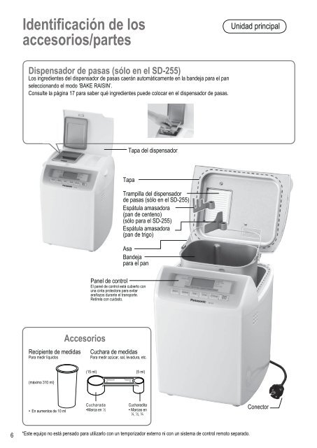 MÃ¡quina para hacer pan automÃ¡tica - Panasonic