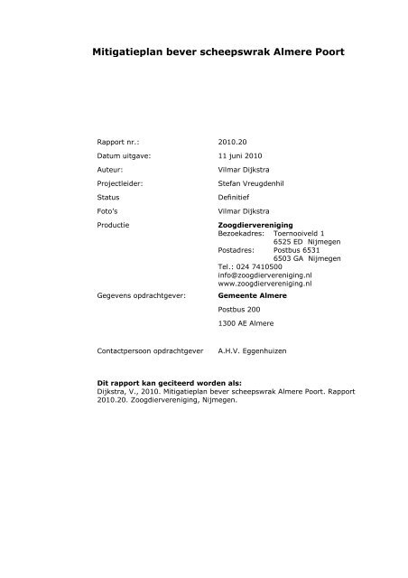 2010.20 BeverAlmere Poort 11062010_0.pdf - Zoogdierwinkel
