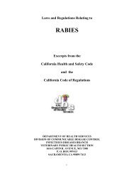 Rabies Regulations - Vector Control Services - Alameda County