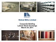 Nishat Mills Limited - Lse.com.pk