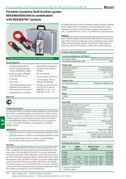 Portable insulation fault location systems EDS3060/EDS3360 - Bender