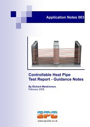 Controllable Heat Pipe Test Report - Guidance Notes - S & P Coil ...