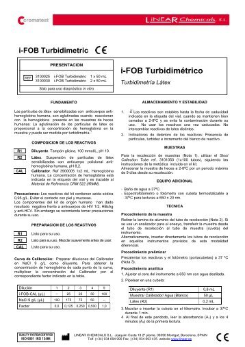 i-FOB Turbidimétrico - Linear