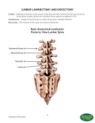 Lumbar Laminectomy and Discectomy - Suncoastseminars.com