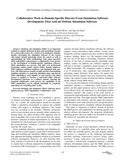 Collaborative Work in Domain-Specific Discrete Event Simulation ...