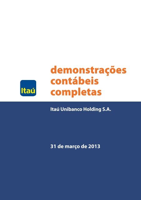 banco itaú holding financeira sa - Relações com Investidores