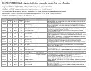 Poster Schedule list by Author - Research Society on Alcoholism
