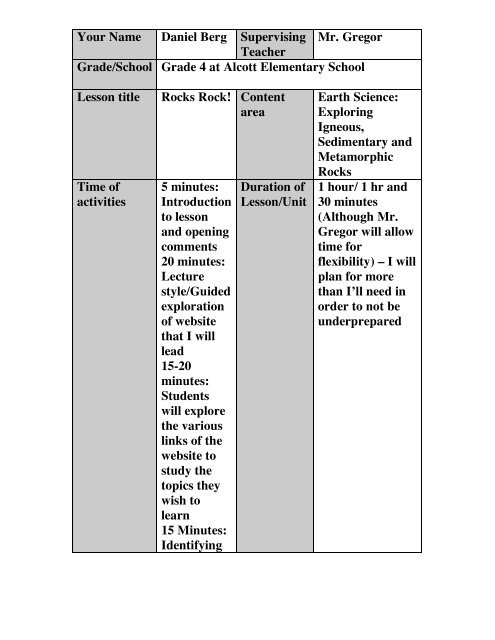 full lesson plan - ED101