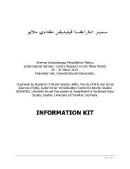 INFORMATION KIT - Universiti Brunei Darussalam